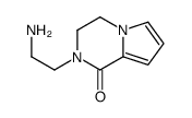 (9CI)-2-(2-氨基乙基)-3,4-二氢吡咯并[1,2-a]吡嗪-1(2H)-酮结构式