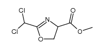 2-(二氯甲基)-4,5-二氢恶唑-4-羧酸甲酯结构式