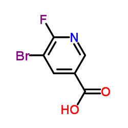 5-Bromo-6-fluoronicotinic acid Structure