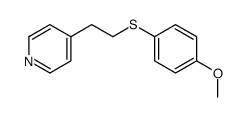 4-[2-(4-methoxyphenyl)sulfanylethyl]pyridine结构式