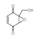 7-Oxabicyclo[4.1.0]hept-3-ene-2,5-dione,1-(hydroxymethyl)- Structure
