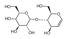 1,5-anhydro-2-deoxy-4-O-(α-D-glucopyranosyl)-D-arabino-hex-1-enitol结构式