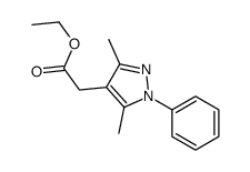 ETHYL2-(3,5-DIMETHYL-1-PHENYL-1H-PYRAZOL-4-YL)ACETATE结构式