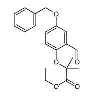 2-(4-(苄氧基)-2-甲酰基苯氧基)-2-甲基丙酸乙酯结构式