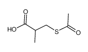 3-乙酰硫基-2-甲基丙酸结构式