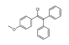 1-(1-chloro-2,2-diphenylethenyl)-4-methoxybenzene结构式