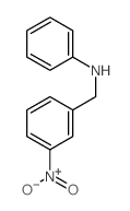 N-[(3-nitrophenyl)methyl]aniline结构式