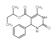 5-Pyrimidinecarboxylicacid,1,2,3,4-tetrahydro-6-methyl-2-oxo-4-phenyl-,1-methylpropylester(9CI)结构式
