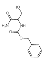 benzyl N-(1-carbamoyl-2-hydroxy-ethyl)carbamate结构式