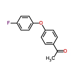 1-[4-(4-氟苯氧基)苯基]乙酮结构式