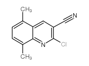 2-氯-5,8-二甲基喹啉-3-腈结构式