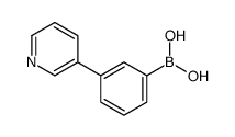 3-(3-吡啶基)苯硼酸结构式