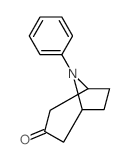 8-Azabicyclo[3.2.1]octan-3-one,8-phenyl-结构式