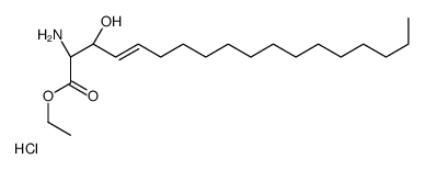 D-赤型-鞘氨醇乙酯盐酸盐结构式