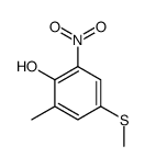 2-methyl-4-methylsulfanyl-6-nitrophenol Structure