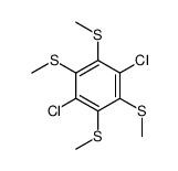 1,4-dichloro-2,3,5,6-tetrakis(methylsulfanyl)benzene结构式