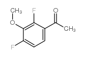 2',4'-二氟-3'-甲氧基苯乙酮结构式