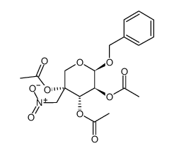 Benzyl 2,3,4-tri-O-acetyl-4-nitromethyl-b-D-arabinopyranose Structure