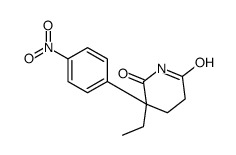 3-乙基-3-(4-硝基苯基)-2,6-哌啶二酮结构式