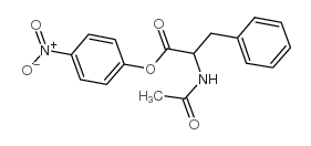 乙酰基-DL-苯丙氨酸4-硝基苯酯结构式