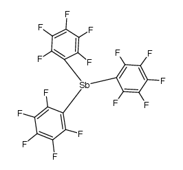 tris(pentafluorophenyl)antimony Structure