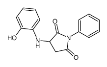 3-(2-hydroxyanilino)-1-phenylpyrrolidine-2,5-dione Structure