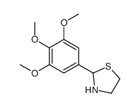 2-(3,4,5-Trimethoxyphenyl)-1,3-thiazolidine结构式
