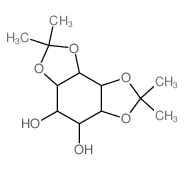 D-chiro-Inositol,1,2:5,6-bis-O-(1-methylethylidene)- Structure