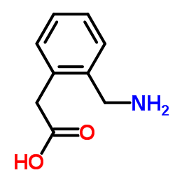 [2-(氨基甲基)苯基]乙酸结构式