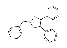 1-benzyl-3,4-diphenylpyrrolidine结构式