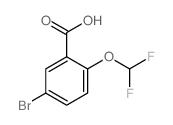 5-Bromo-2-(difluoromethoxy)benzoic acid Structure