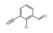 2-溴-3-甲酰基苯甲腈结构式