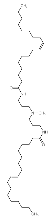 N-[3-[methyl-[3-(octadec-9-enoylamino)propyl]amino]propyl]octadec-9-enamide结构式