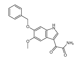5-甲氧基-α-氧代-6-(苯甲氧基)-1H-吲哚-3-乙酰胺结构式