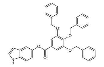 1H-indol-5-yl 3,4,5-tris(phenylmethoxy)benzoate结构式