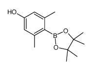 3,5-二甲基-4-(4,4,5,5-四甲基-1,3,2-二噁硼烷-2-基)苯酚结构式