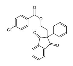 2-(1,3-dioxo-2-phenylinden-2-yl)ethyl 4-chlorobenzoate结构式