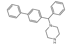 1-(联苯-4-苯基甲基)-哌嗪结构式