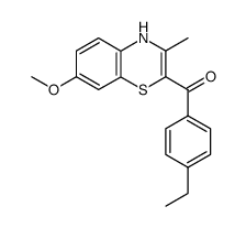 (4-Ethyl-phenyl)-(7-methoxy-3-methyl-4H-benzo[1,4]thiazin-2-yl)-methanone Structure