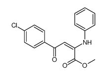 methyl (E)-2-anilino-4-(4-chlorophenyl)-4-oxobut-2-enoate结构式