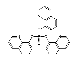 磷酸三(8-喹啉基)酯结构式