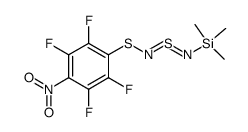 1-(4-nitro-2,3,5,6-tetrafluorophenyl)-4-trimethylsilyl-2,4-diaza-1,3-dithia-2,3-butadiene结构式
