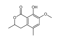 1H-2-Benzopyran-1-one, 3,4-dihydro-8-hydroxy-7-methoxy-3,5-dimethyl- (9CI) Structure