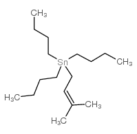 tributyl(3-methyl-2-butenyl)tin Structure