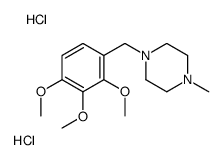 1-甲基-4-(2,3,4-三甲氧基苄基)哌嗪二盐酸盐结构式