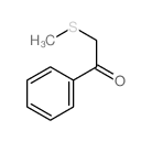 2-methylsulfanyl-1-phenyl-ethanone结构式