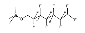 trimethyl-(1H,1H,7H-dodecafluoroheptyloxy)silane结构式