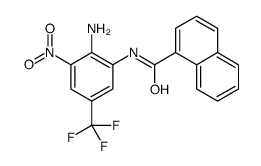 N-[2-amino-3-nitro-5-(trifluoromethyl)phenyl]naphthalene-1-carboxamide结构式