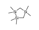 1,1,2,2,4,4-hexamethyl-1,2,4-trisilolane结构式