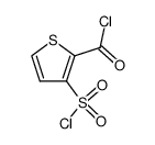 3-chlorosulfonyl-thiophene-2-carboxylic acid chloride Structure